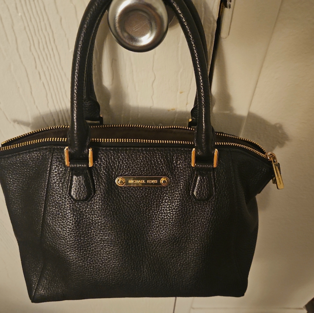 Michael Kors Black Leather Handbag